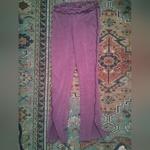 Urban Outfitters Plum Top with Scalloped Edge